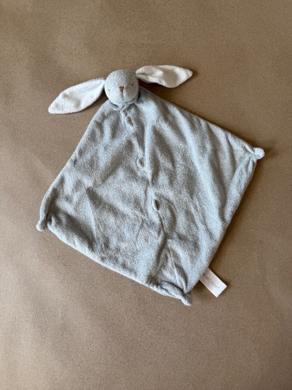 Angel Dear Grey Bunny Lovie Blankie